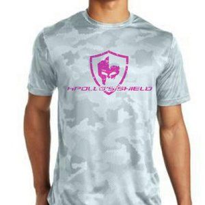 Performance Tee, Short Sleeve, Gray Camo w/ Pink
